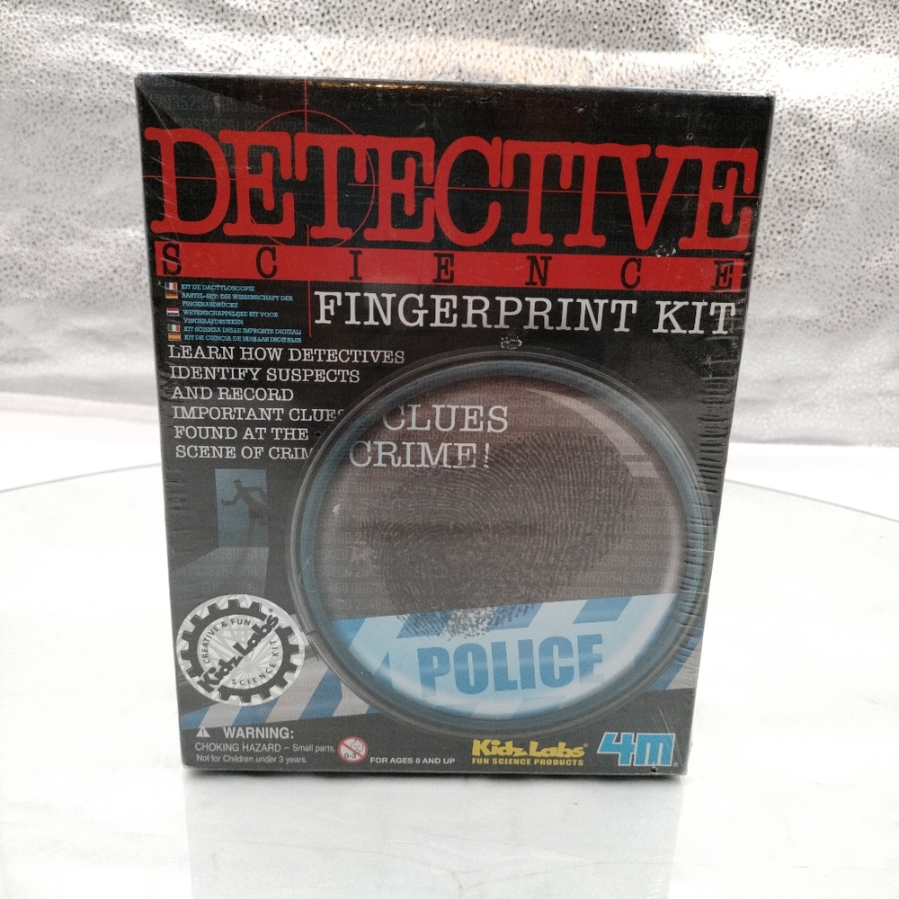 4M KidzLabs Detective Fingerprint Kit Educational Science Toy (Mint)